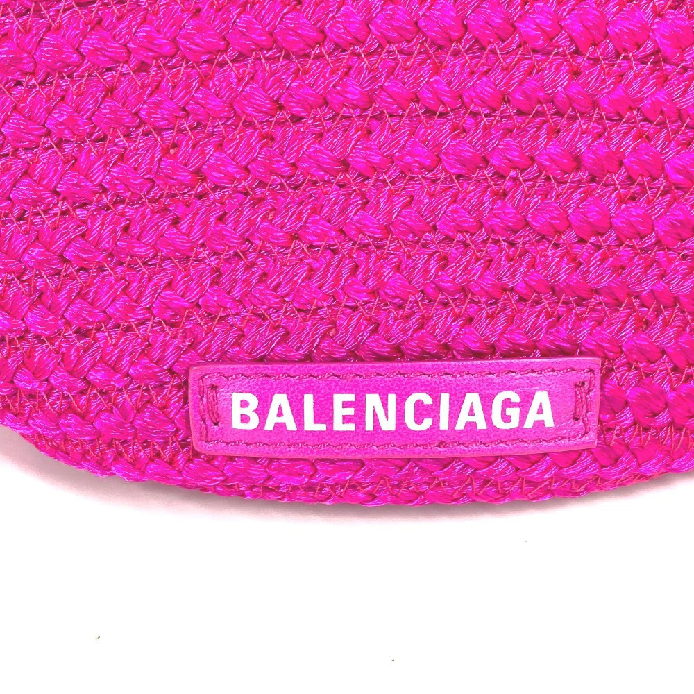Balenciaga Tote Handbag Bag Lambskin Pink Crossbody IBIZA Basket - Picture 3 of 13